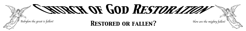 Church of God Restoration - A Revelation